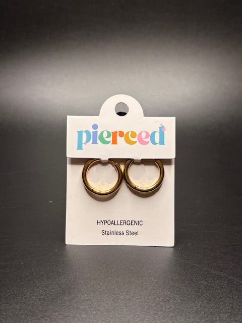 Gold Huggies Earrings