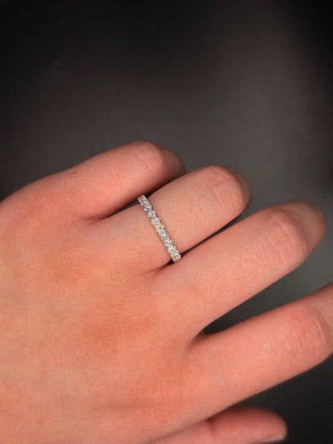 14K White Gold Lab Grown Diamond Band