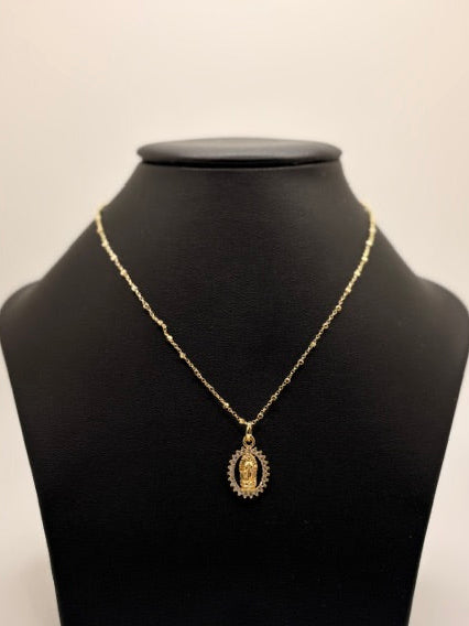 Gold Filled Our Lady of Guadalupe Necklace