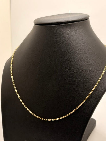 Gold Filled Diamond Cut Paperclip Chain