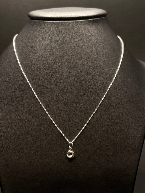 Sterling Silver Love Knot Necklace