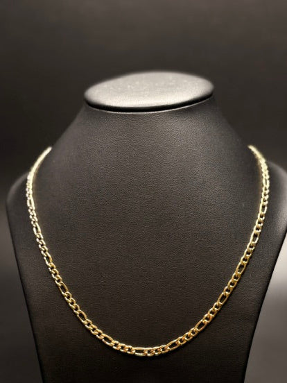 PVD Gold Figaro Chain