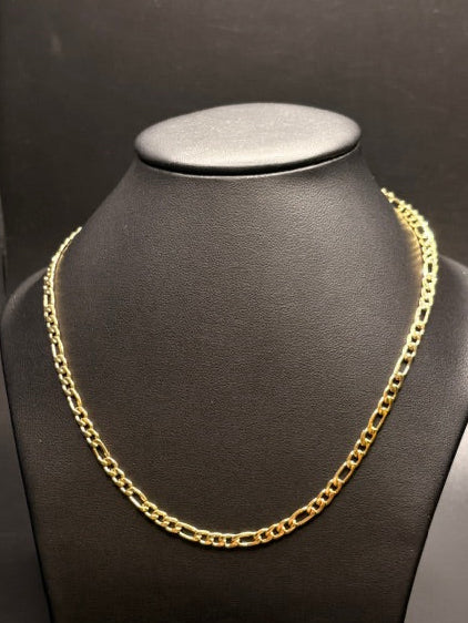 PVD Gold Figaro Chain