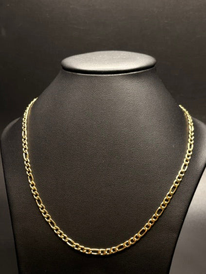 PVD Gold Figaro Chain