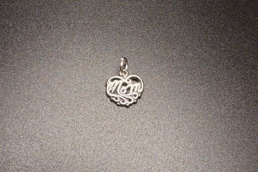 Sterling Silver "Mom" Charm