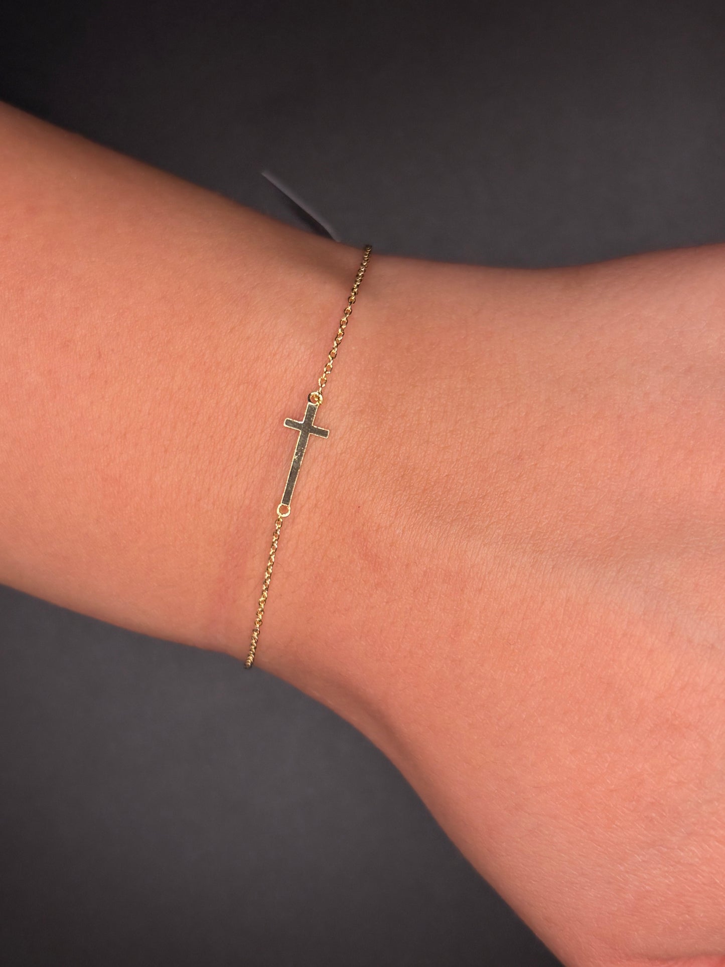 Gold Filled Cross Bracelet