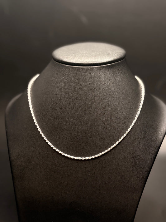 Sterling Silver Rope Chain