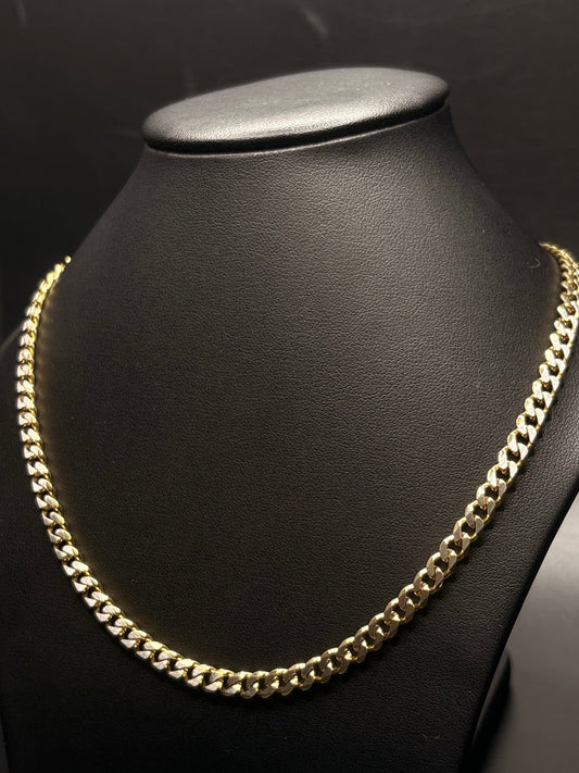 Stainless Steel & PVD Gold Cuban Chain