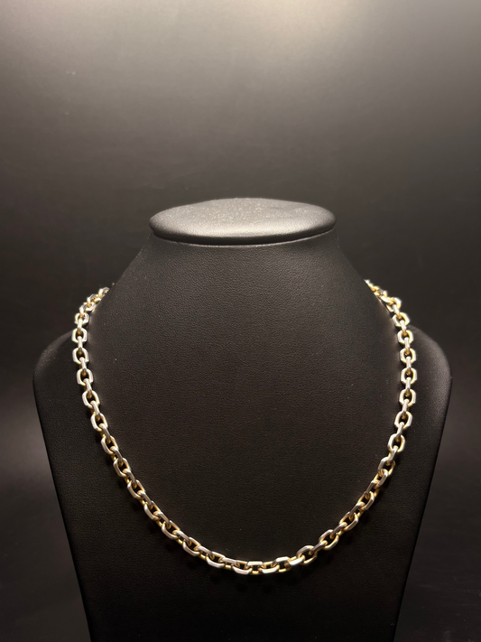 Two Tone Stainless Steel Chainlink Chain