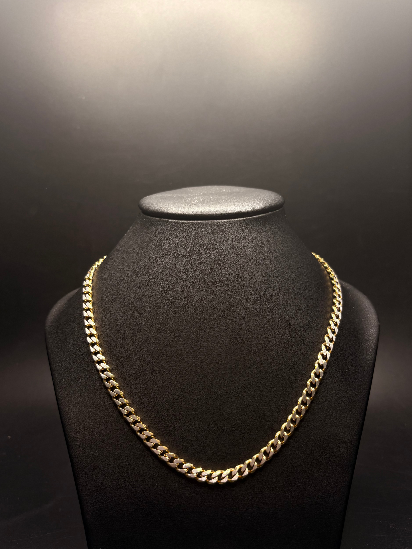 Stainless Steel Two Tone Cuban Chain
