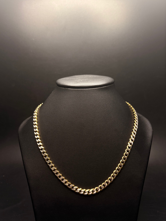 Stainless Steel Two Tone Cuban Chain