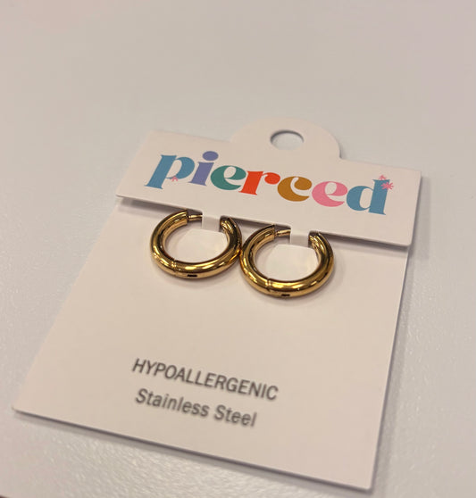 Gold Huggie Hoops