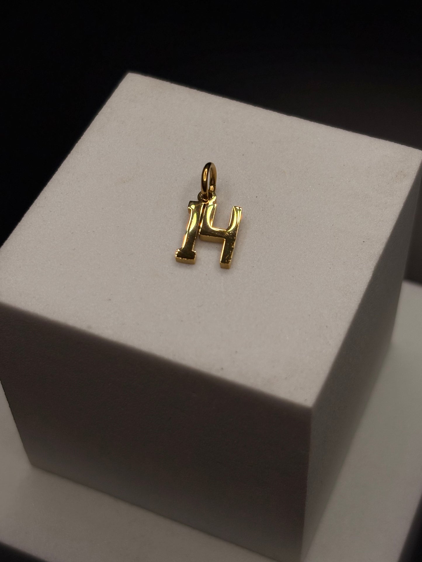 Gold Filled Number Pendants/Charms