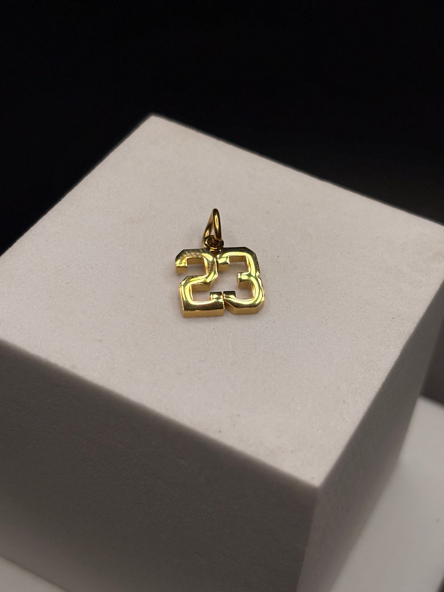 Gold Filled Number Pendants/Charms
