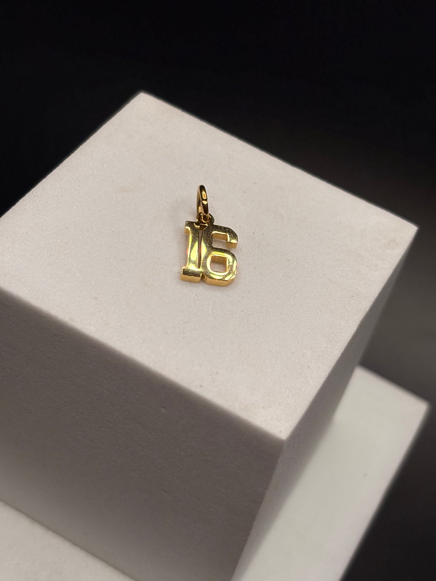 Gold Filled Number Pendants/Charms