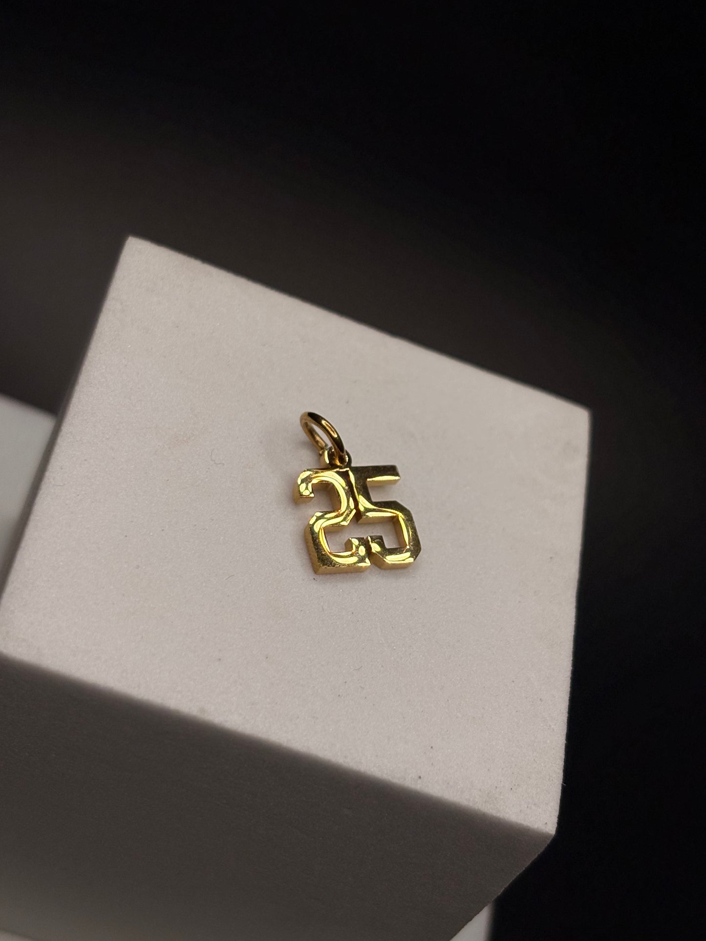 Gold Filled Number Pendants/Charms