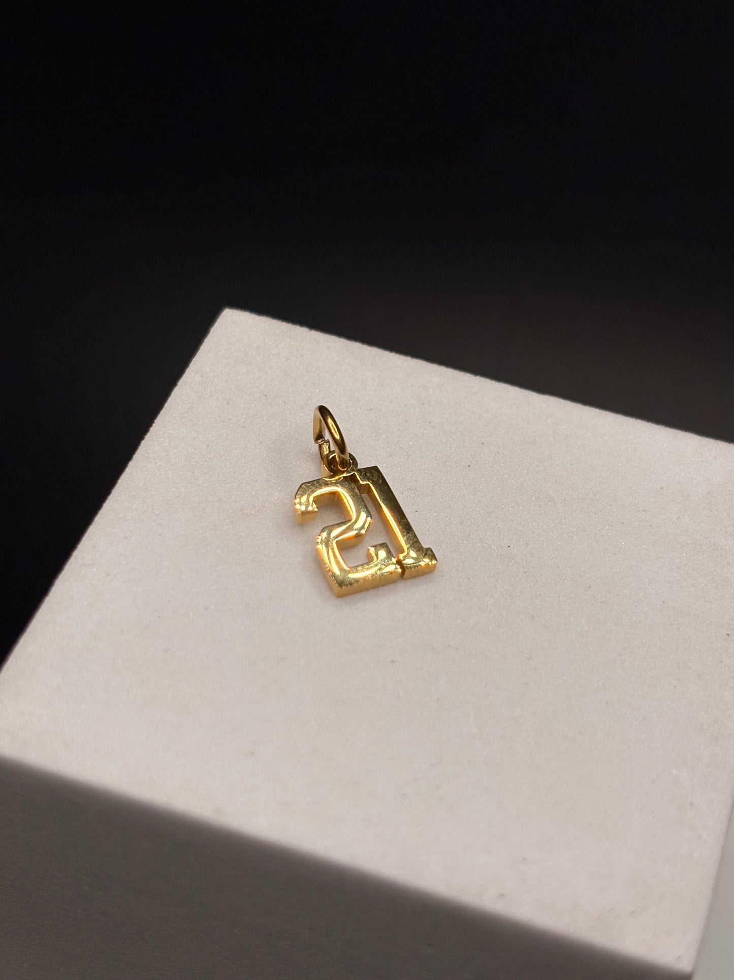 Gold Filled Number Pendants/Charms