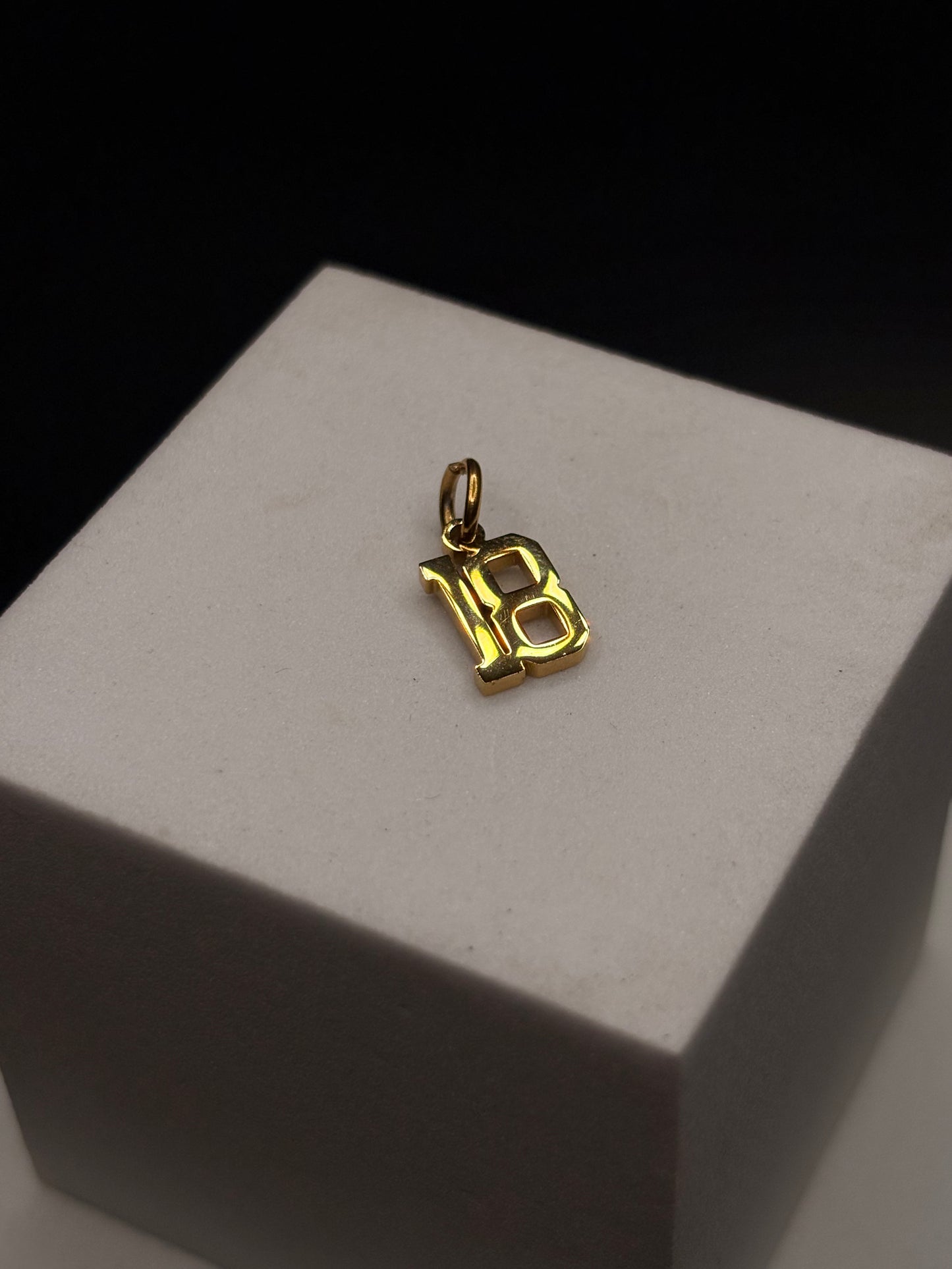 Gold Filled Number Pendants/Charms