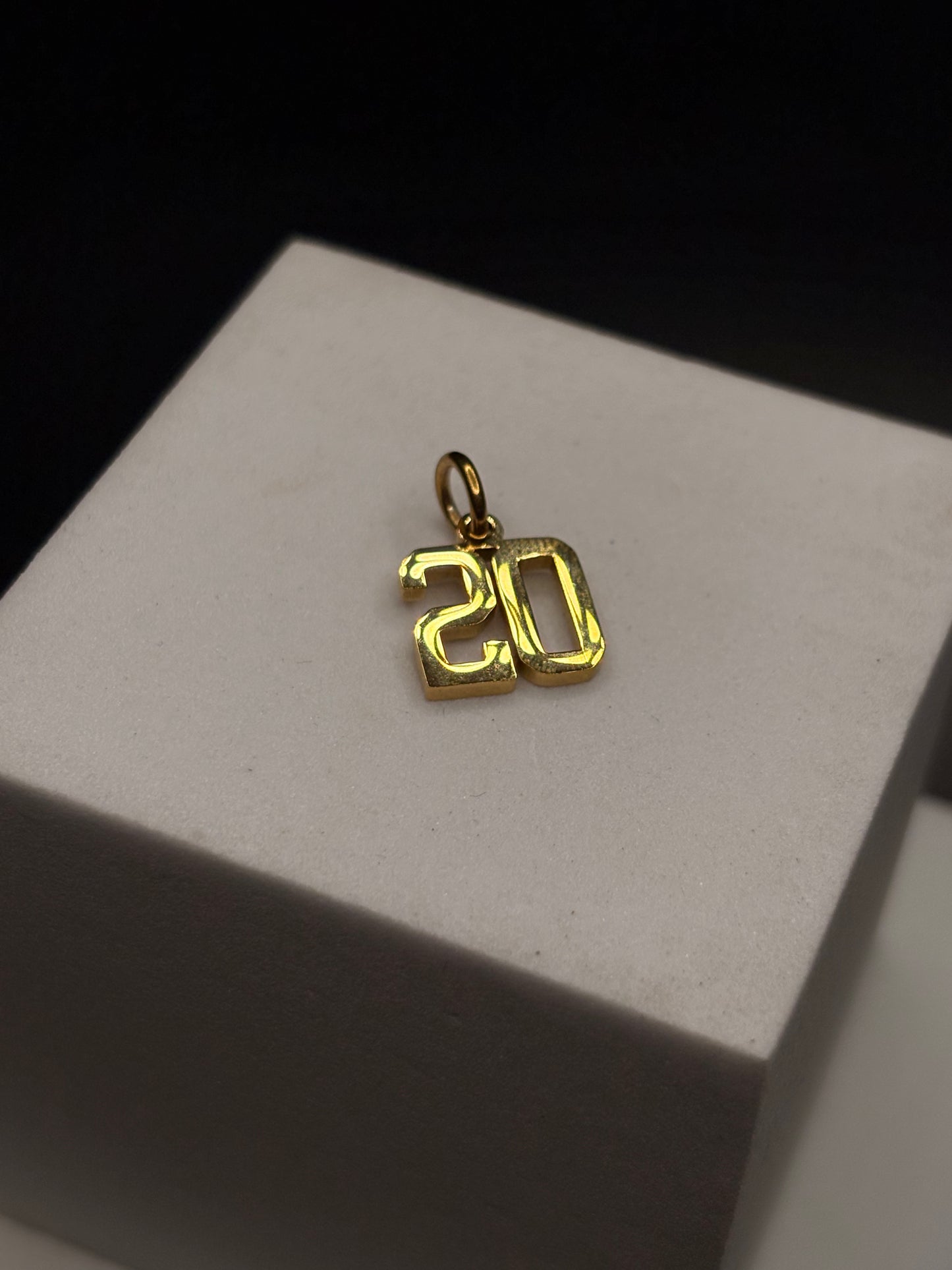 Gold Filled Number Pendants/Charms