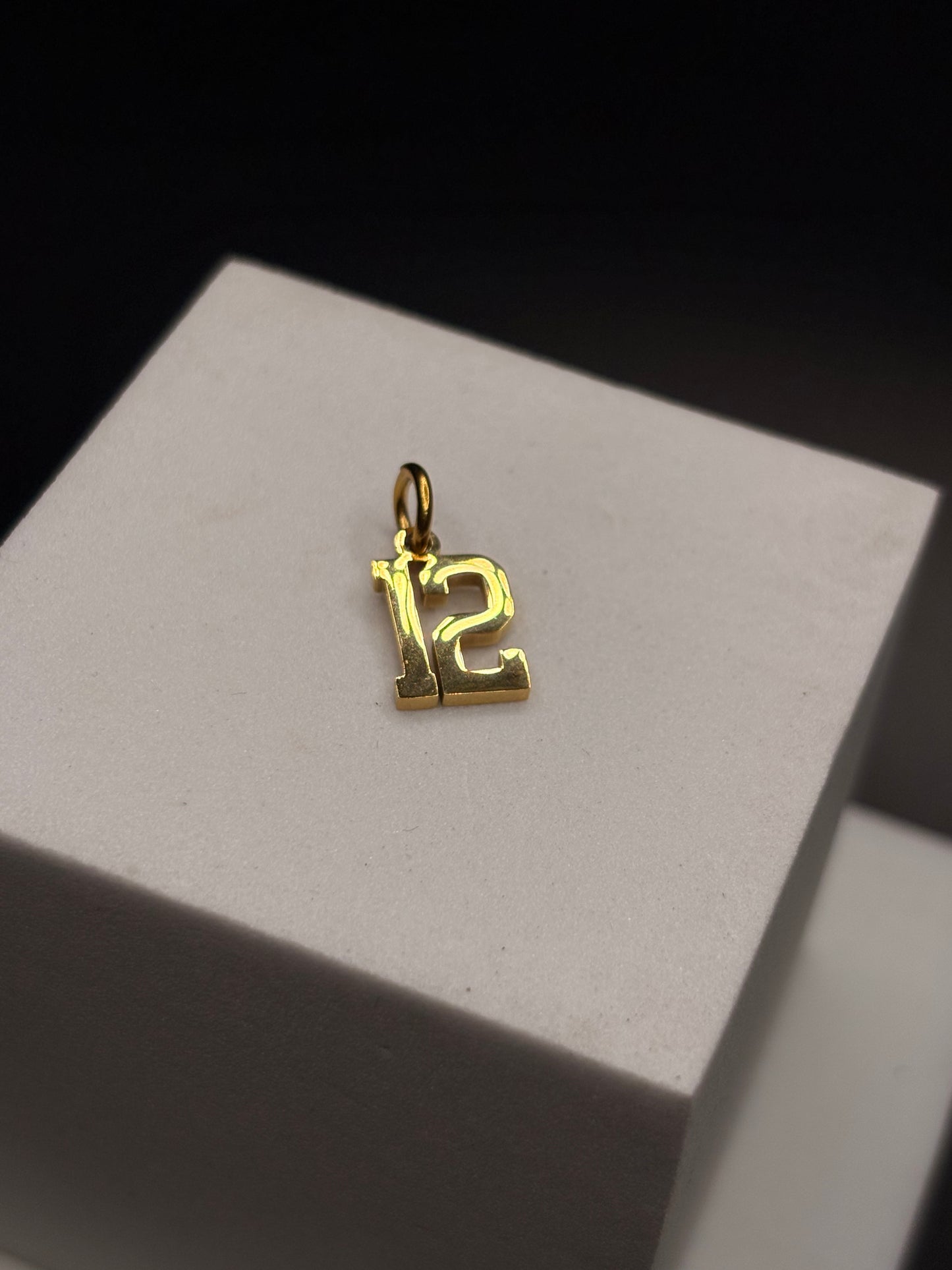Gold Filled Number Pendants/Charms