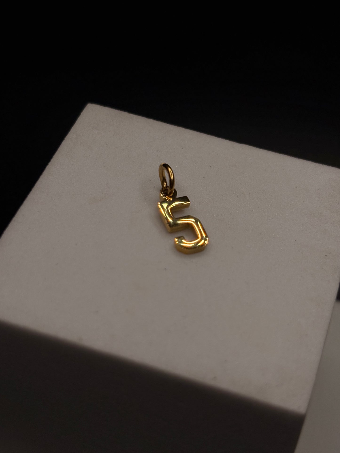 Gold Filled Number Pendants/Charms