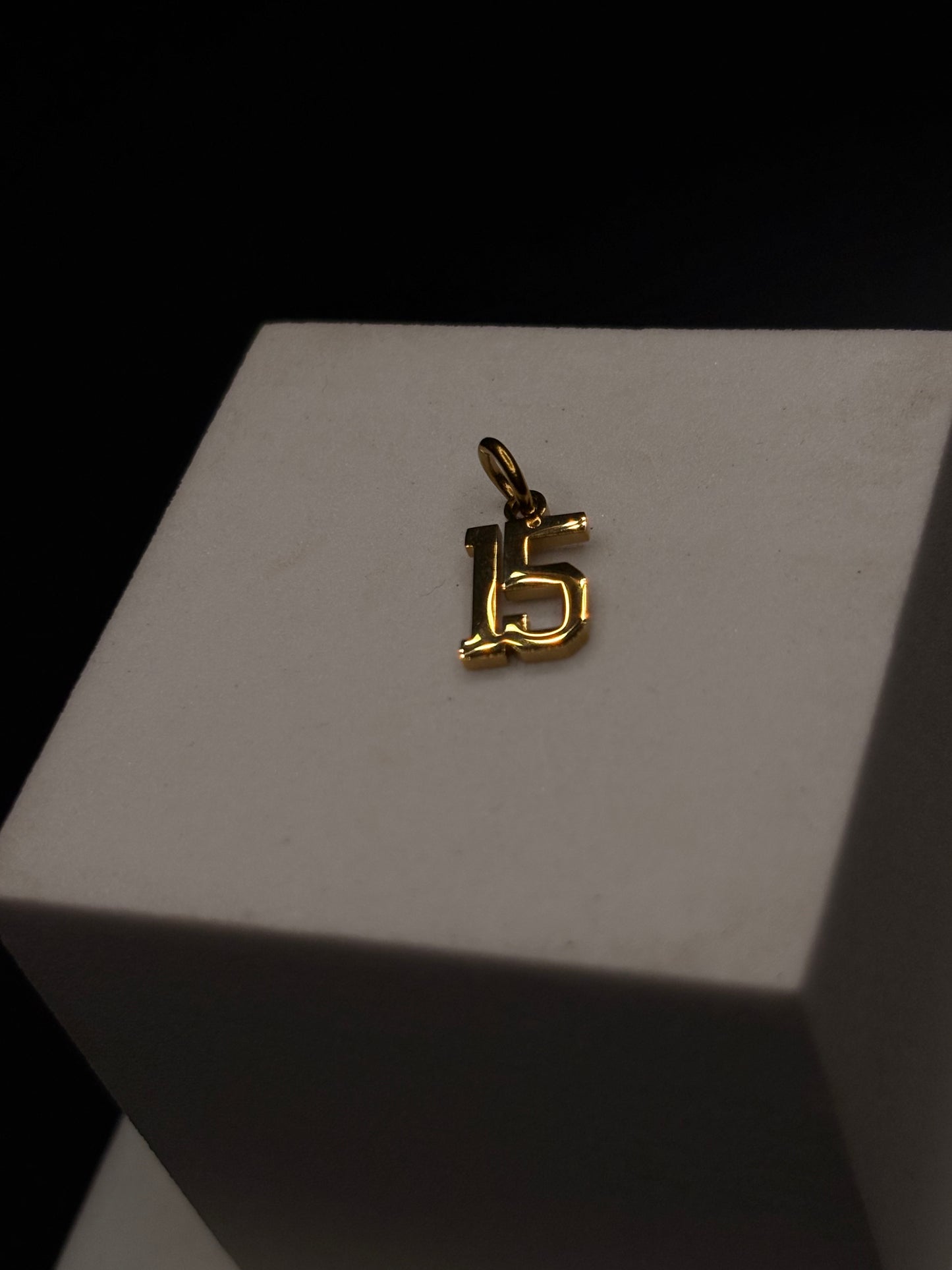 Gold Filled Number Pendants/Charms