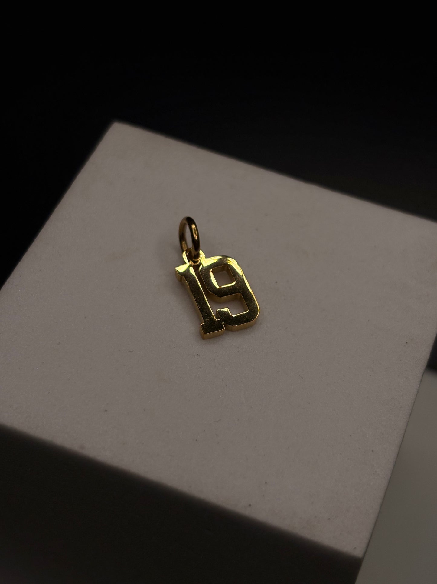 Gold Filled Number Pendants/Charms