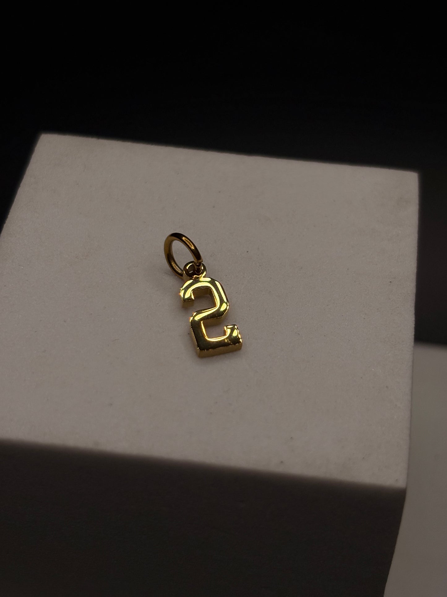 Gold Filled Number Pendants/Charms