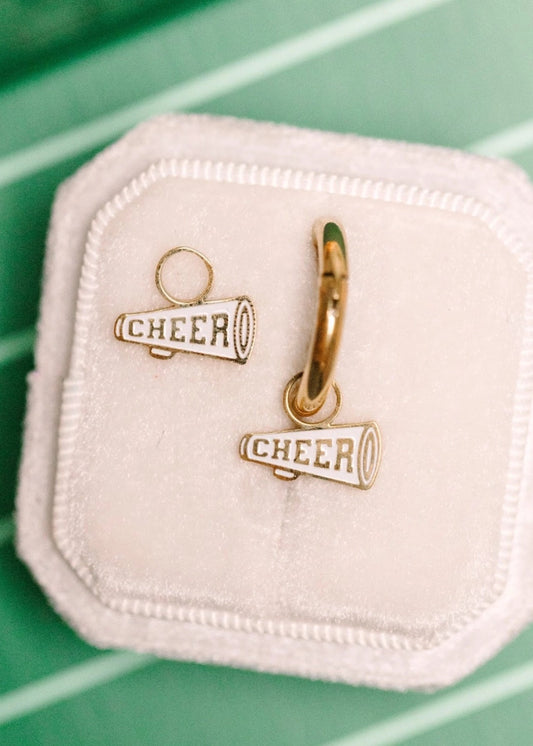 Gold Cheer Megaphone Charms
