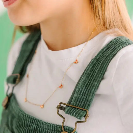 Butterfly Colorblock Necklace