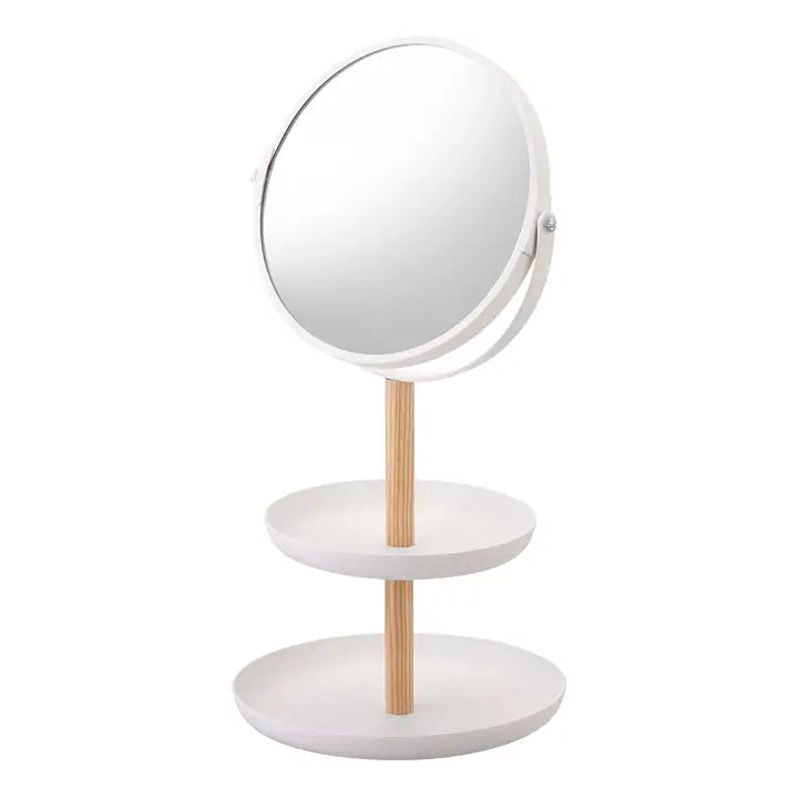 Tosca Jewelry Organizer with Mirror - Steel + Wood