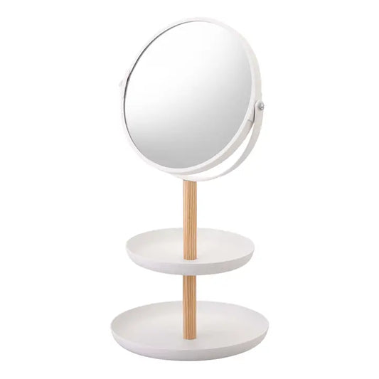 Tosca Jewelry Organizer with Mirror - Steel + Wood