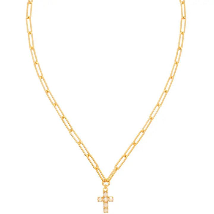 Carly Cross Pendant Necklace