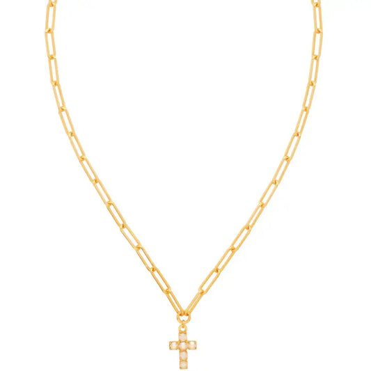 Carly Cross Pendant Necklace