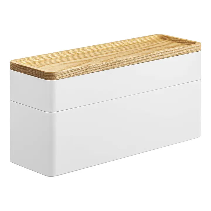 Stacking Watch and Accessory Case - 2-Tier White